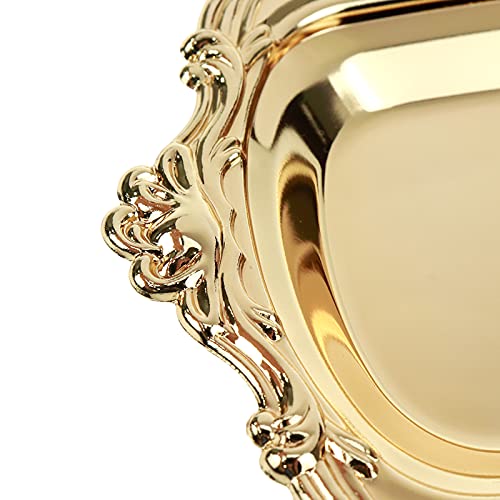 Quluxe XIAN1707 Vintage Rectangle Metal Food Serving Tray thumb #4