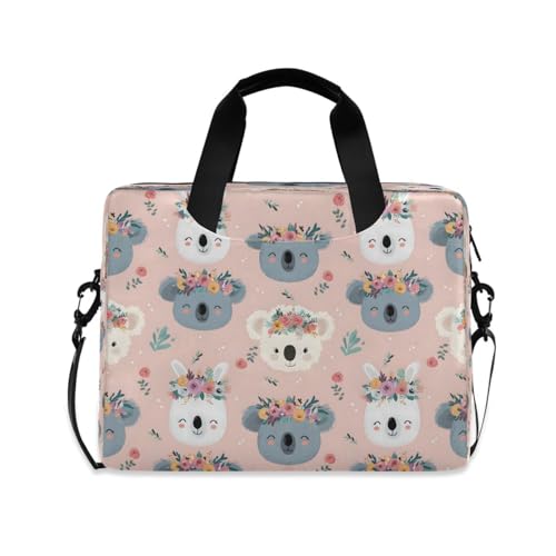 Bolso maletín para laptop con diseño de koala y conejo miniatura 1