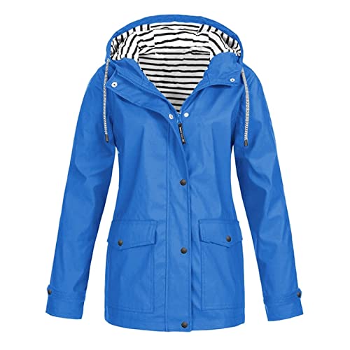 Veste en cuir imperméable pour femme avec capuche et doublure respirante