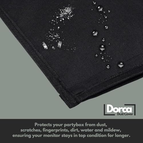 Image of Dorca Dust Cover for JBL PartyBox 320 Portable Party Speaker | Dust Proof, Water Resistant Protective Cover | Keeps Speaker Looking New | Black