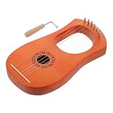 Arpa lira classica: realizzata in legno resistente, quest'arpa garantisce un'esperienza di gioco stabile e robusta, arpa portatile, strumenti musicali a corda