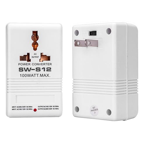 Convertisseur 110V 220V 100W pour resoudre les problemes de tension de vos appareils avec prise CN