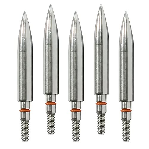 Image of 100 /125 /150 /200 /300 Grains Archery Field Points Practice Field Tips, Archery Target Practice Hunting Arrow Tip for Recurve, Compound Bow Crossbow, Stainless Steel Screw in Broadheads