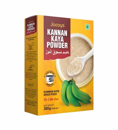 Jacoys Kannankaya Powder | Banana Powder | No sugar, salt or preservatives | 300g (pack of 1)