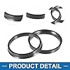 A ABSOPRO Anelli Centratori Universali per Cerchi Auto 70.1mm a 65.1mm in Plastica Nera (Set di 4) #3