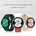 10 Pack No Gap Bands Compatible with Samsung Galaxy Watch 7 6 5 4 Band 40mm 44mm, Galaxy Watch 6 4 Classic 42mm 46mm 43mm 47mm 5 Pro 45mm, 20mm Soft Silicone Sport Strap Women Men