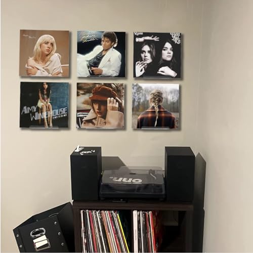Weimaisi WMS-001 Clear Vinyl Record Shelf Wall Mount 8 Pack 7 Inch thumb #5