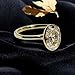 3 CT Oval Shape Moissanite Engagement Ring 18K Yellow Gold Single Stone Bezel Setting Promise Ring Women Minimalist Solitaire Anniversary Jewelry Wedding Gift For Bridal
