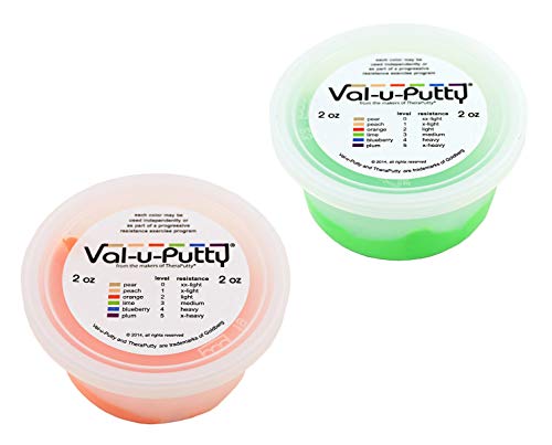 Val-u-Putty Exercise Putty - Orange, Lime - 2 oz Each - Bundle