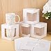 36 Pack Mug Boxes for Gifts Coffee Mugs Boxes Gift for Shipping Sublimation Transparent Wine Glass Gift Packaging Box for Blanks 11oz, 12oz, 15oz Wrapping(White)
