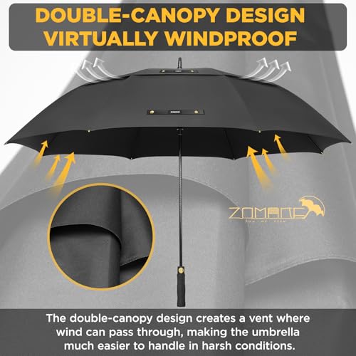 ZOMAKE Golf Umbrella Large Windproof Heavy Duty Umbrellas 54INCH - image 3