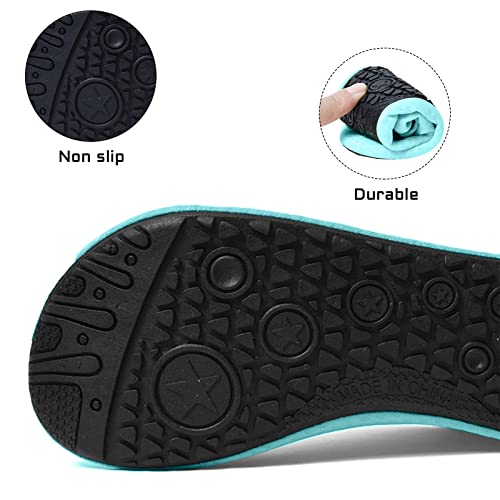 Foto von RICHDMI Strand Schuhe, Badeschuhe Damen, Badeschuhe Herren, Wasserschuhe, Badeschuhe Wasserschuhe Strandschuhe Schnell Trocknend Schwimmschuhe Breathable Aquaschuhe Surfschuhe(Grün 40-41)