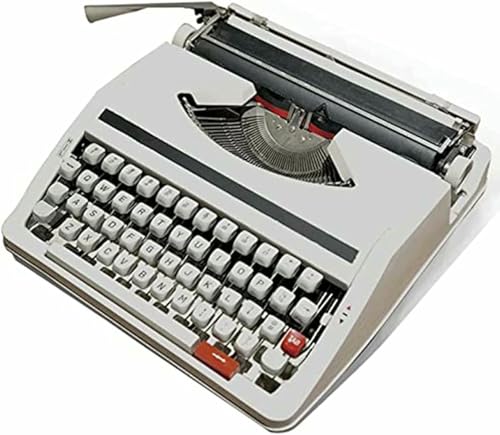 SUHBFNOL Máquina De Escribir Mecánica Antigua No Nueva - Recompra De Colección Privada, Máquina De Escribir Manual Inglesa Mecánica - Producida En La Década De 1980