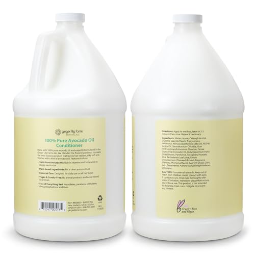 Image of Ginger Lily Farms 100% Pure Avocado Oil Conditioner, 128oz /4pk