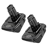 2 Pack DCA1820 18V to 20V Adapter Compatible with Dewalt 18V Tools,Convert Dewalt 20V Lithium...