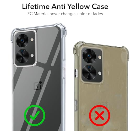 Image of Jkobi Shockproof Crystal-Clear Back Cover for OnePlus Nord 2T 5G (Anti Yellow Case | Drop & Camera Protection | Hard Polycarbonate)