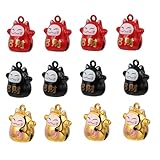 Photo Gallery nolitoy set 12 campanelli piccoli per animali portafortuna gatto della fortuna ciondoli per braccialetti accessori fai da te mini campanella parole cinesi fortunate rosso nero dorato Photo Gallery nolitoy set 12 campanelli piccoli per animali portafortuna gatto della fortuna ciondoli per braccialetti accessori fai da te mini campanella parole cinesi fortunate rosso nero dorato