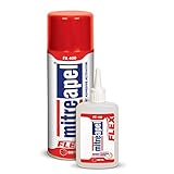 Super Flex CA Glue (3.5 oz) with Spray Adhesive Activator (13.5 fl oz) Crazy Craft Glue for Wood Plastic Metal Leather Ceramic Cyanoacrylate Glue for Crafting and Building, 1 Pack