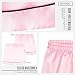 Imagen de CityComfort Pijama Niña Verano Pijamas Adolescentes Conjunto 2 Piezas Pijama Saten Corto Manga Corta con Botones Ropa de Casa Regalo Niña