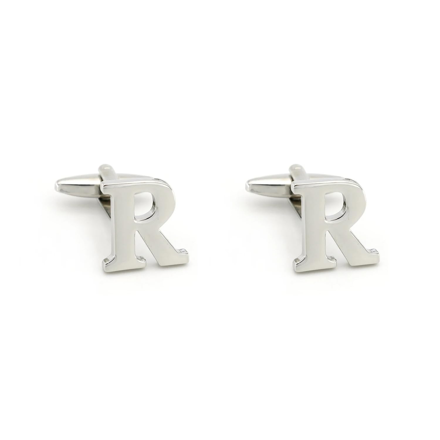 Initial Cufflinks (Rhodium) for Men-image-39