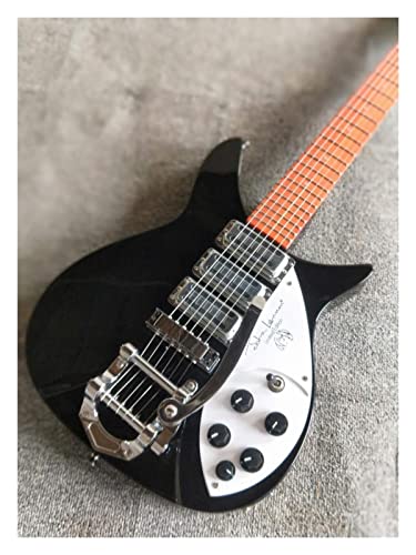 AMINIY Guitare électrique Paletwood Touche Jazz avec Pick-up Acoustique Steel String Guitare électrique en Noir (Color… - Les Beatles, Paul McCartney, John Lennon, RIngo Starr, George Harrison AMINIY Guitare électrique Paletwood Touche Jazz avec Pick-up Acoustique Steel String Guitare électrique en Noir (Color… – Image 3