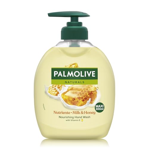 Palmolive Naturals Almond & Milk Jabón Líquido con Leche y Miel, Nutritivo, 300 ml