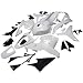 HK- Fairing Fit for Honda 2009 2010 2011 2012 CBR 600RR Unpainted Injection Plastic