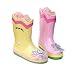 Kidorable Girls' Lotus Rain Boot, Pink, 11 M US Little Kid