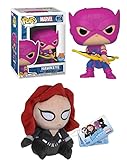 funko pop marvel cap america 3 - 4 pack Peluche de Black Widow Mopeez de 4.5 pulgadas