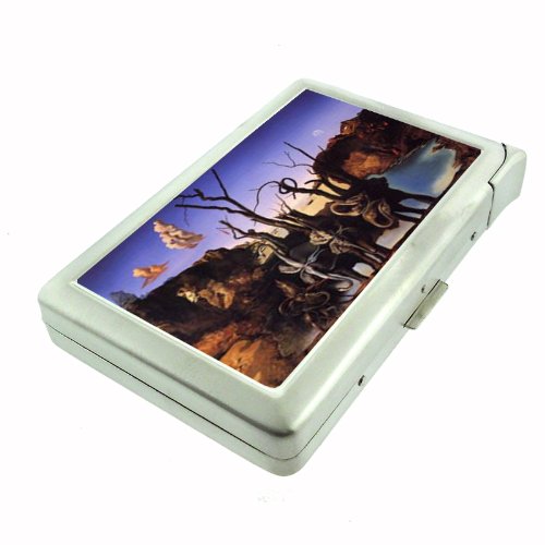 Salvador Dali Reflections Elephants Double-Sided Cigarette Case with Lighter, ID Holder, and Wallet D-077