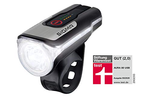 SIGMA SPORT - LED Fahrradlicht Set Aura 80 und BLAZE | StVZO zugelassenes, akkubetriebenes Vorderlicht und Rücklicht mit Bremsfunktion - Image 3