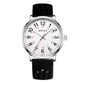 Nurse Watch for Nurse,Medical Professionals,Students,Doctors with Easy to Read Dial,Second Hand and 24 Hour,Soft and Breathable Silicone Band,Water Resistant