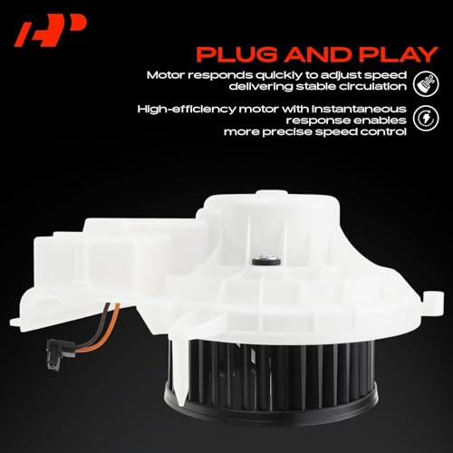 Image of A-Premium Front HVAC Heater Blower Motor Compatible with Mercedes-Benz SLK350 2005-2011, SLK280 2006-2008, SLK300 2009-2011, SLK55 AMG 2005-2010, Replace# A1718350004
