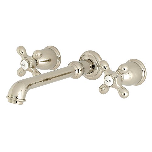 Kingston Brass KS7126AX English Country Two-Handle Wall Mount Bathroom Faucet