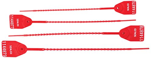 Joints pull tight Accuform Tls789rd rouges numérotés pour scellé de sécurité