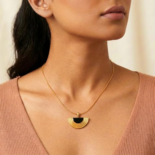 Image of Rubans Demi Fine Stainless Steel Pendant Chain Daily Gift for Women & Girls