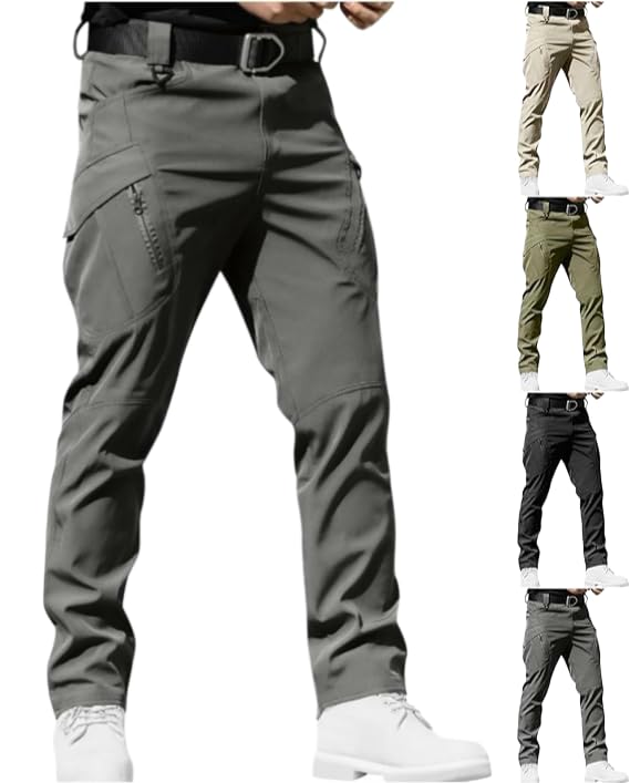 Cargo Pants for Men Relaxed Fit Stretch Waterproof Work Pant Outdoor Joggers Hiking Sweatpants with Multi Pockets