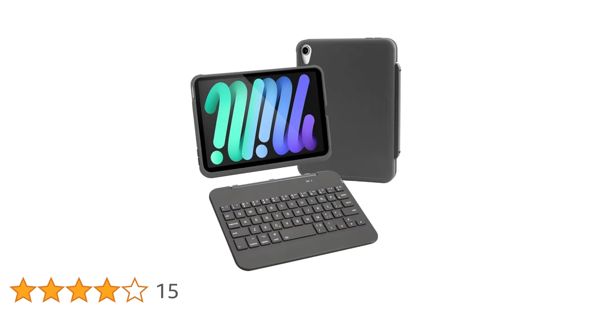 iPad mini6　スターライト　キーボードケース付 Amazon | 360°回転 iPad mini 7 キーボードケース タッチパッド