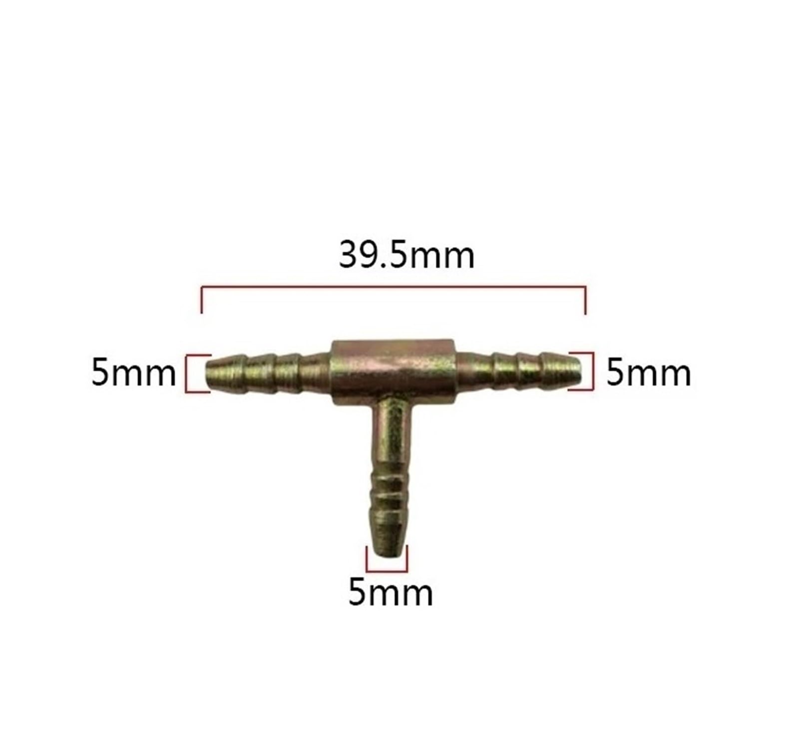 Valvola di Sovrappressione Tubo iniettore Diesel Giunto di Ritorno dell'olio Tre Vie Valvola di ritegno Singola Parti Anello di Sicurezza piezoelettrico Connettore(5PCS P-2 for Denso)