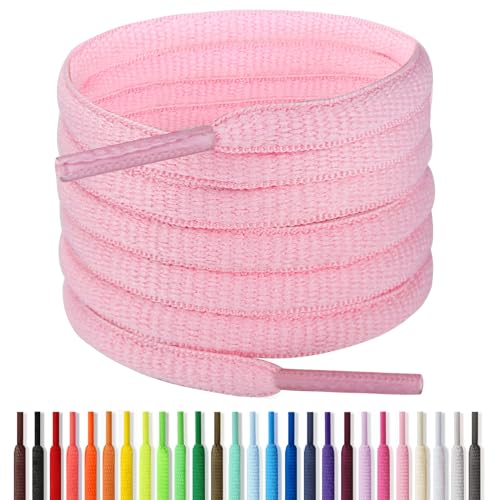 Image of Handshop 1 /4 inch Oval Athletic Shoelaces 24 inch-72 inch in 22 Colors Half Round Shoe Laces