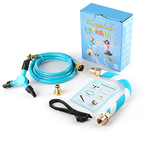 image for AOJI Trampoline Sprinkler for Outdoor Kids Trampoline Backyard Water Y