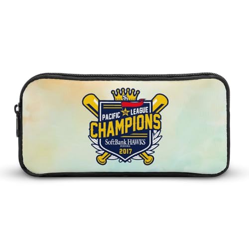 福岡ソフトバンクホークス文具ケース ペンケース 収納グッズ 筆箱 ペンバッグ 筆入れ 多機能 学用品収納 大容量軽量 伸縮性が良く、繰り返し使用可能 傷防止 防汚 掃除が簡単 いろいろな文房具を収納 オフィス小物 コスメバッグとして 男女兼用 携帯便利
