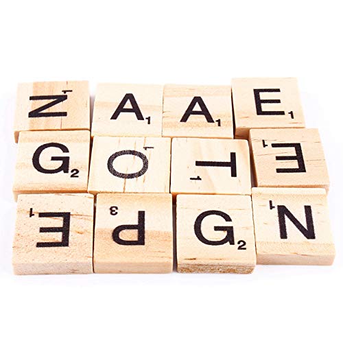 Juego didáctico de letras y números de madera 100 piezas miniatura 5