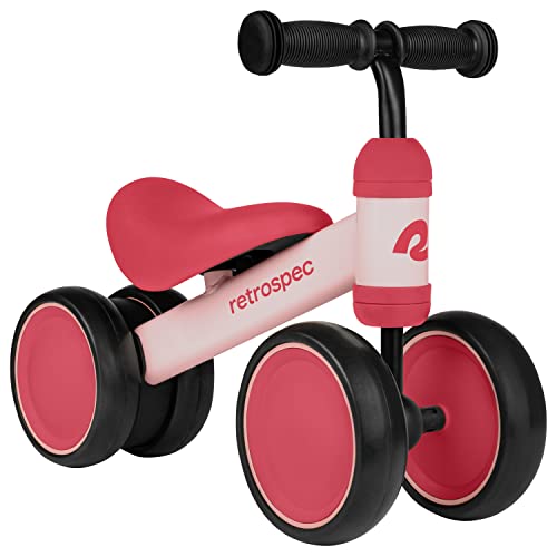 Retrospec Cricket Baby Walker Balance Bike with 4 Wheels for Ages...