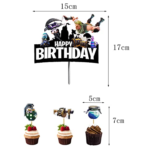 25 Stukken Taartdecoraties, Verjaardagsdecoratie, Taart Feestdecoratie, Taart Aankleedset, voor Verjaardagsfeestje… - Image 6