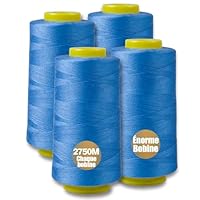 Ligne de couture de fils de jeans en polyester pour machine à coudre 3000 verges 20S