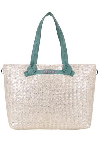Sac cabas paille XXL vert pour vos sorties plage et festivals d'été