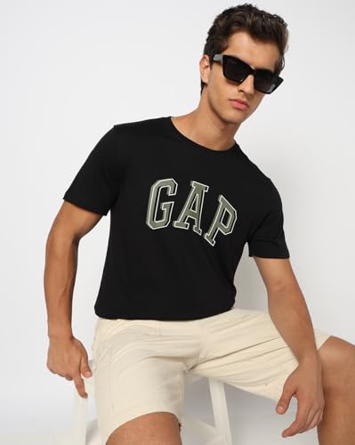 Image of Gap Men Graphic Printed Slim Fit Crew Neck Short Sleeves T-Shirt
