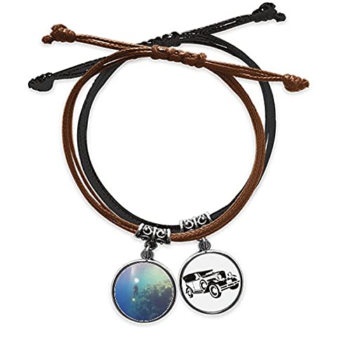 Lumière de plongée bracelet de mer en cuir style minibus pour sessions photo