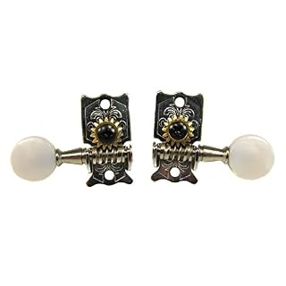 Vintage Chrome Open-gear Tuners/Mécaniques – 6pièce. 3L/3R - Les Beatles, Paul McCartney, John Lennon, RIngo Starr, George Harrison Vintage Chrome Open-gear Tuners/Mécaniques – 6pièce. 3L/3R – Image 3
